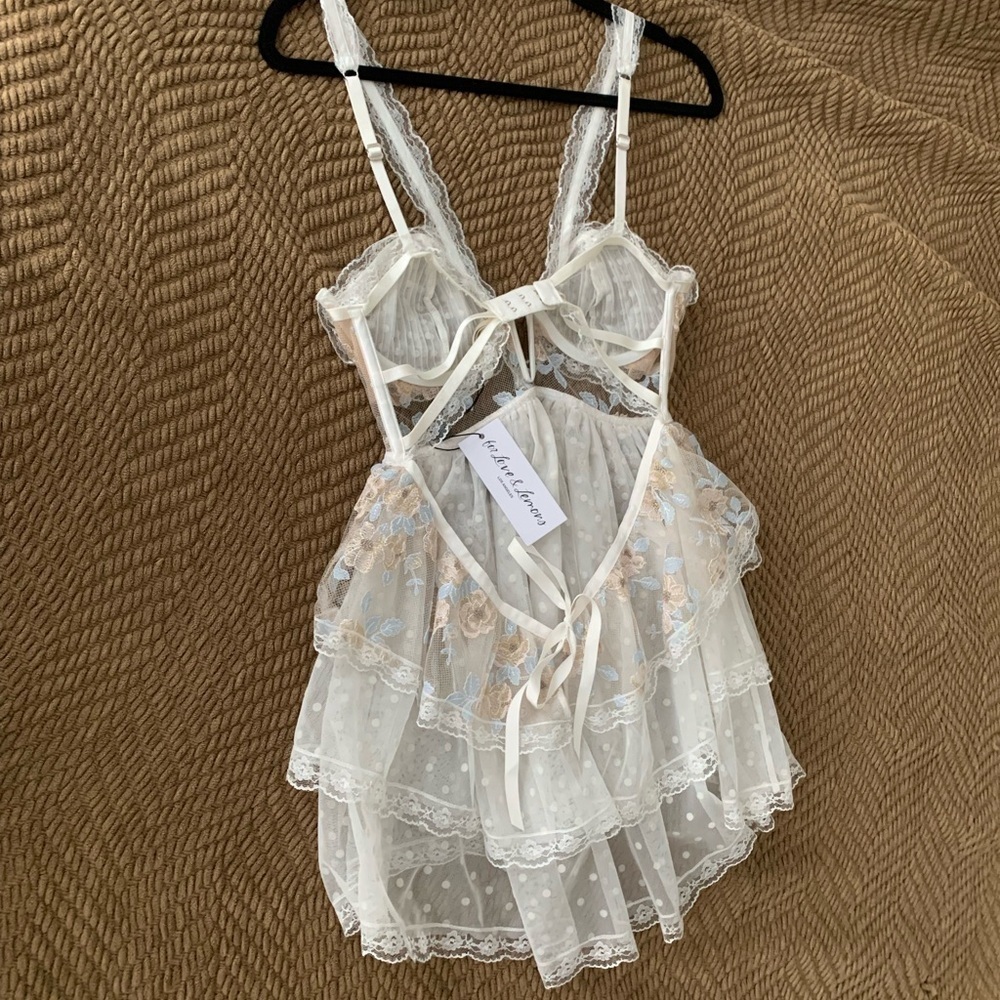 For Love & Lemons snow floral slip dress - Picture 11 of 12